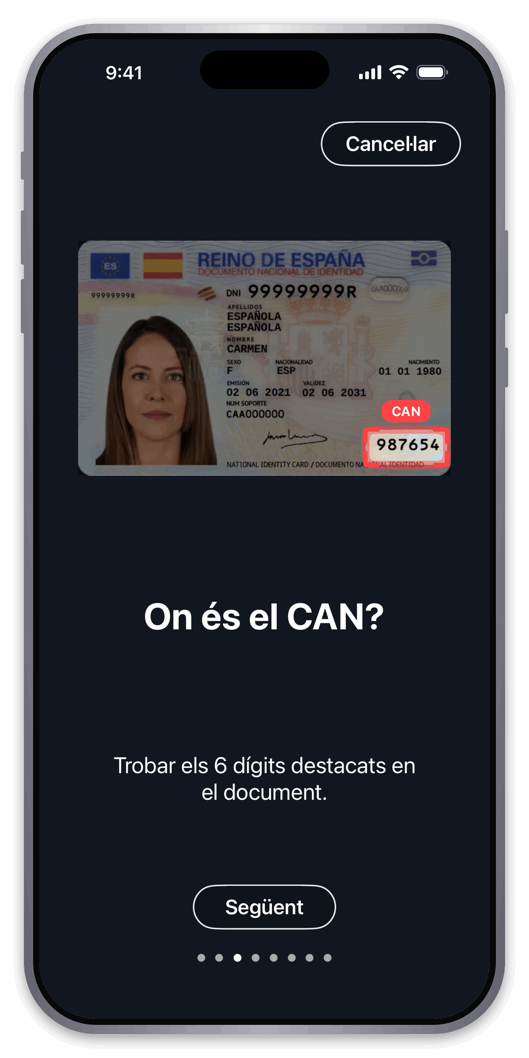Troba el CAN al DNI