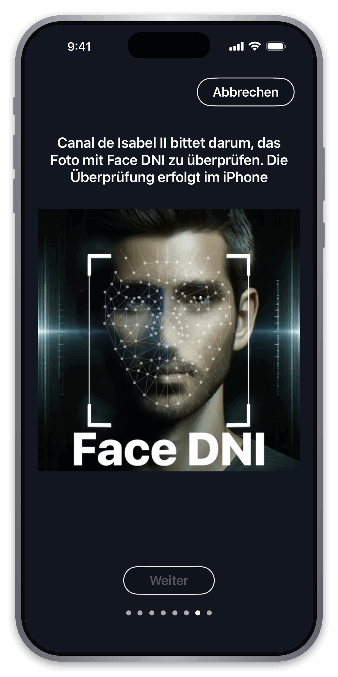 Face DNI abschließen