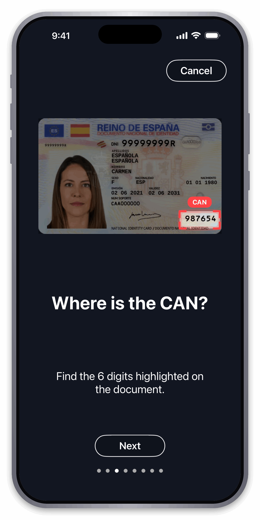 Find the CAN on your card