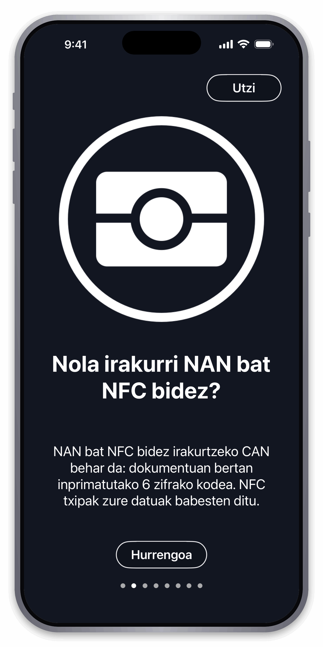 Ezagutu NFC irakurketa