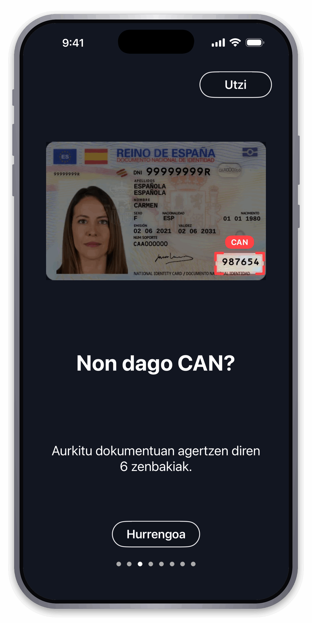 Aurkitu CAN kodea NANean