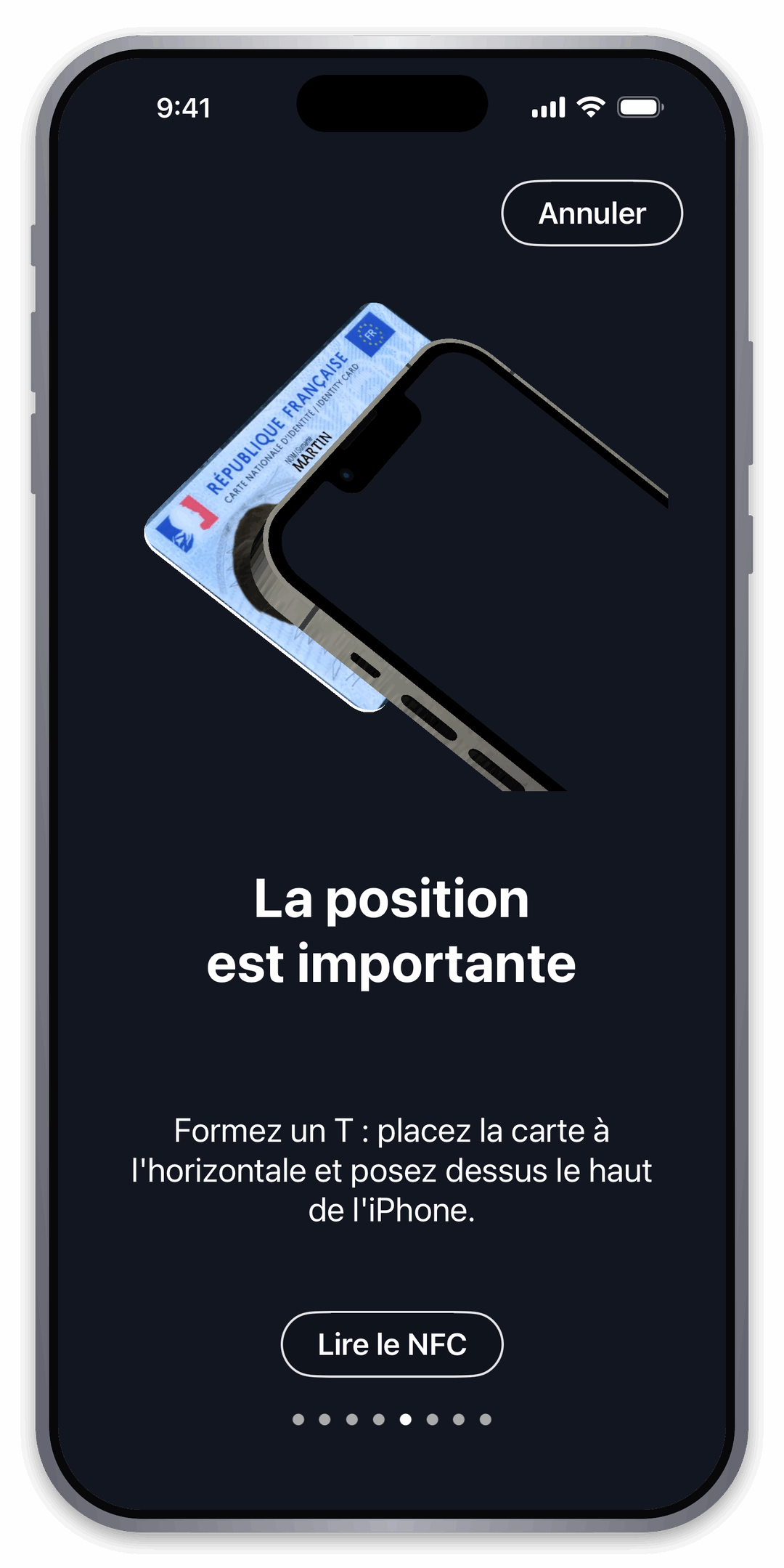 Positionnez correctement la CNIe