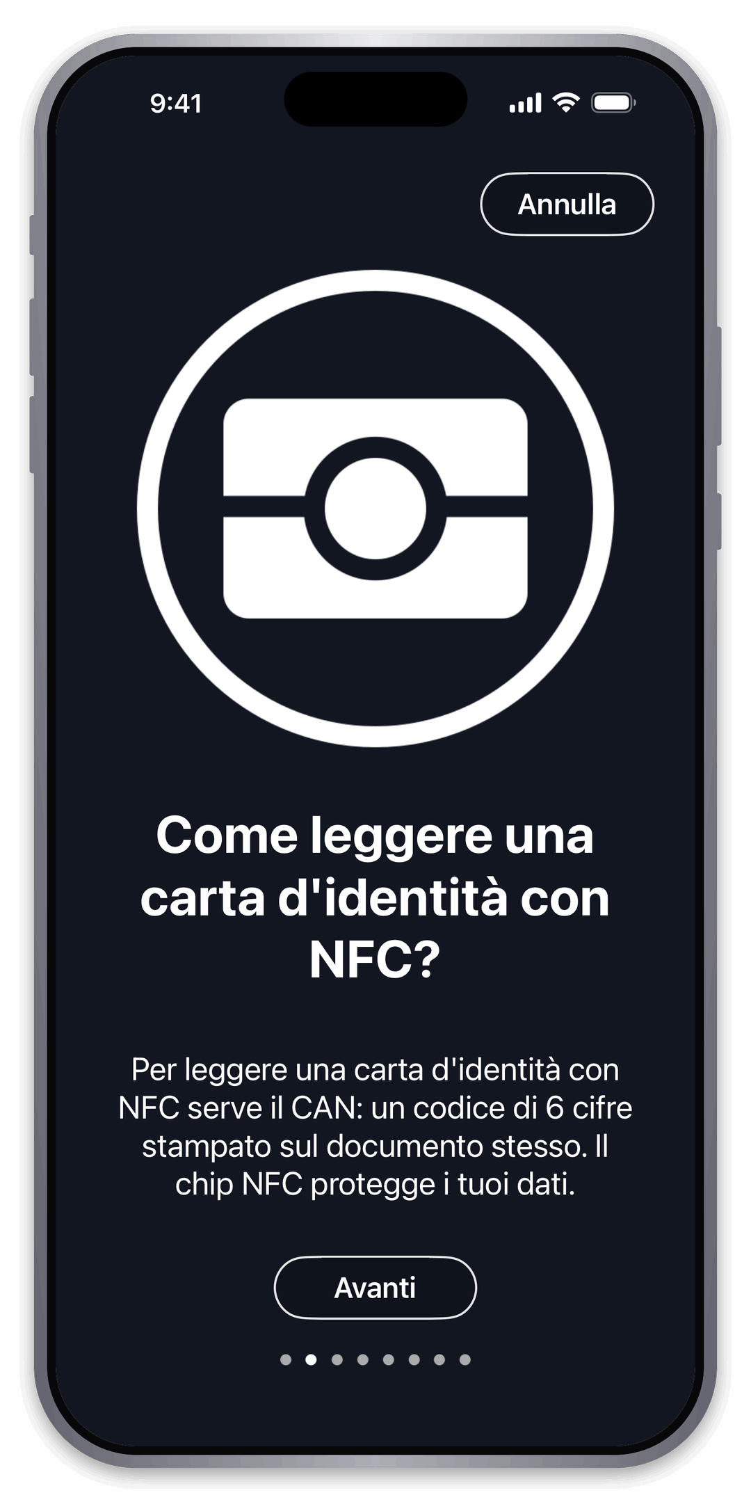 Scopri la lettura NFC