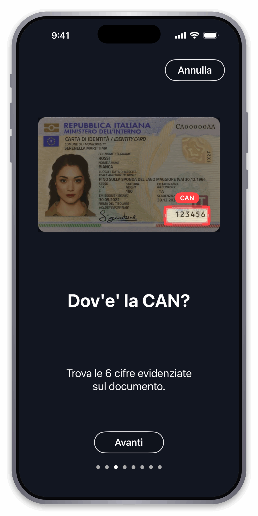 Trova il CAN sulla CIE