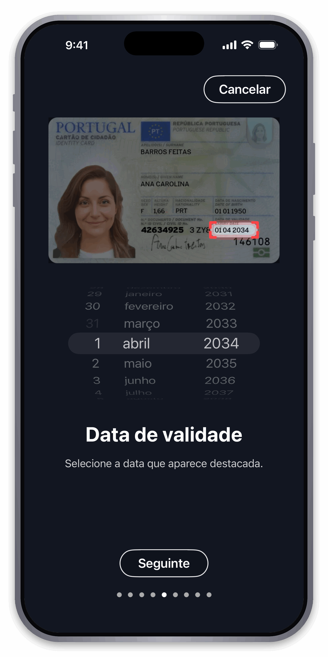 Indique a data de validade
