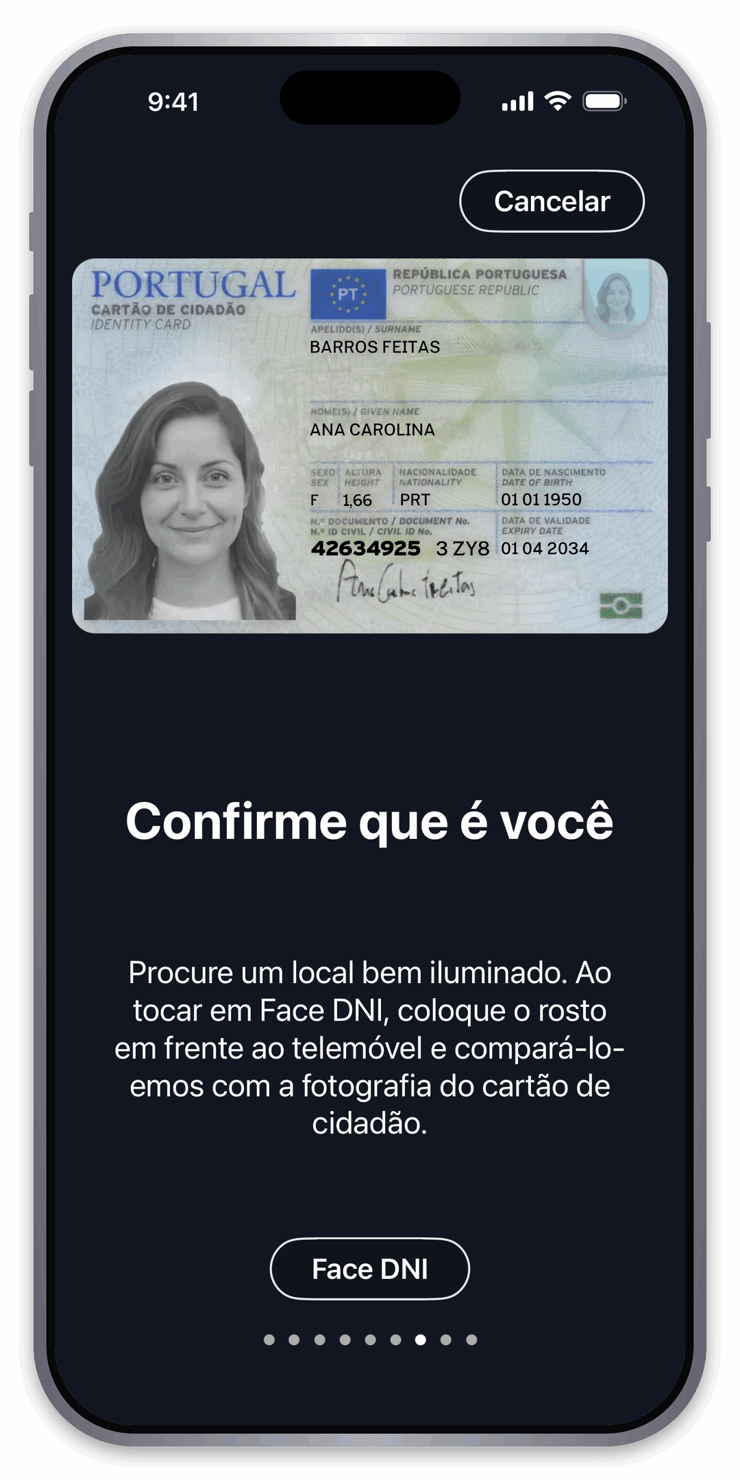 Confirme a sua identidade